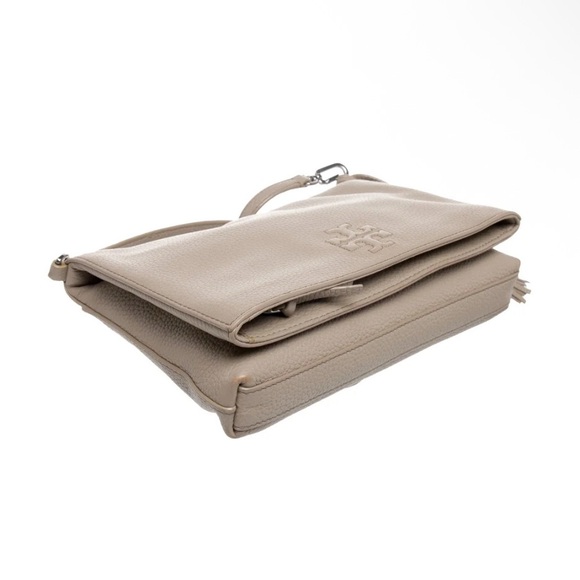Tory Burch Grey Leather Crossbody Bag - Picture 7 of 9